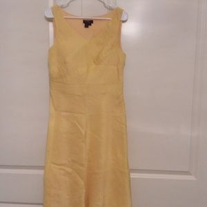 Cynthia Howie Yellow Linen Dress Sz 10